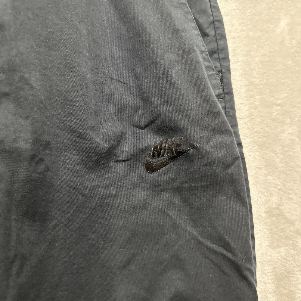 Nike Men's Pants Size‎ Large Black Drawstring Joggers Tapered - Picture 5 of 10
